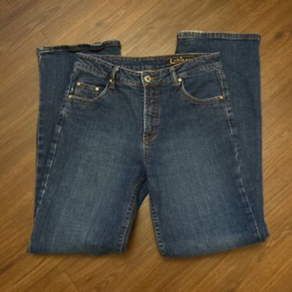 1990s Women's Lawman High-Waisted Boot Cut Jean Sz. 7/8 - Picture 1 of 11